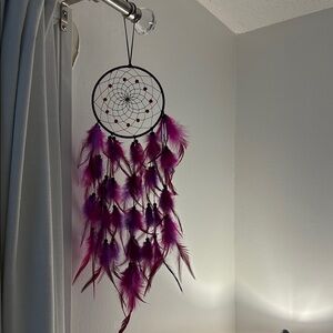 Purple Feather Dreamcatcher Wall Decor
